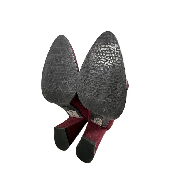 Stuart Weitzman Women's Alljill Scarlet Red Suede Over-the-knee Boot 6 US - Picture 4 of 4